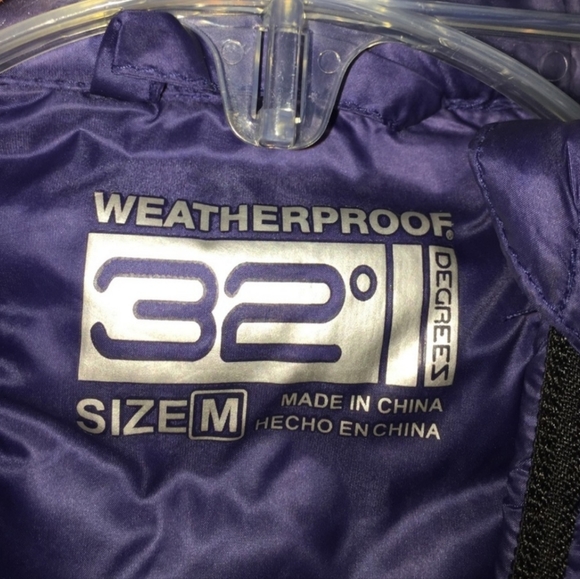 32 DEGREES MULTICOLOR WEATHER PROOF JACKET - Picture 3 of 6